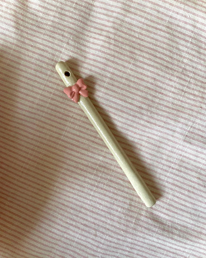 Touillette noeud rose
